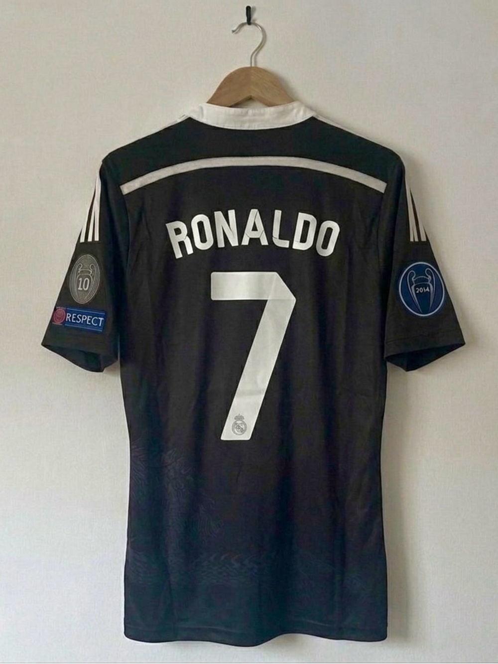 Ronaldo #7 Real Madrid 14/15 UCL  Jersey  Black Dragon